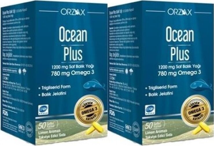 Ocean Plus 1200 mg 50 Kapsül (2 Kutu)