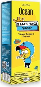 Orzax Ocean Balık Yağı Şurubu Omega 3 Limon Aromalı
