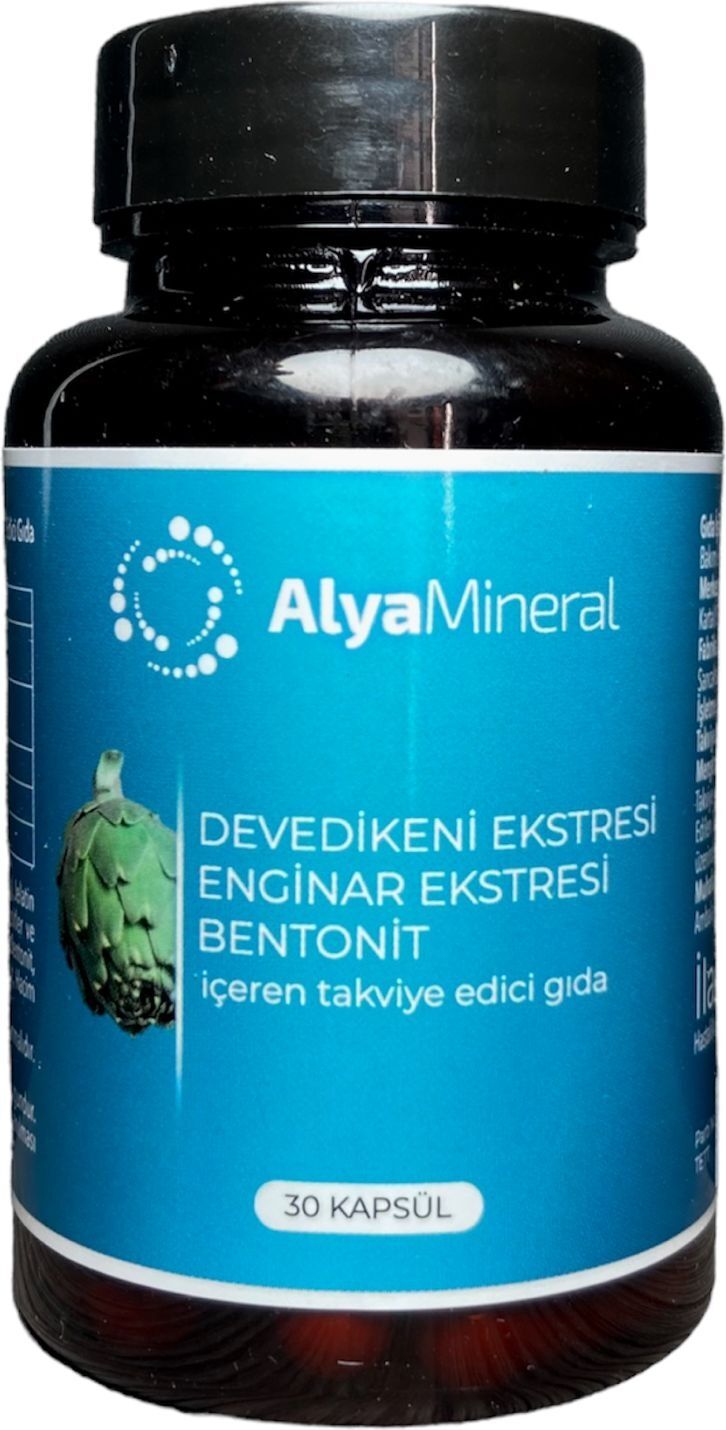 Alya Mineral Devedikeni ve Enginar Ekstresi & Bentonit Içeren Takviye Edici Gıda 30 Kapsül