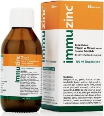 Berko Immuzinc Multivitamin Içeren Süspansiyon 100 ml
