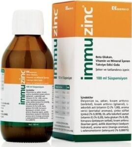 Berko Immuzinc Multivitamin Içeren Süspansiyon 100 ml