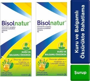 Bisolnatur Bitkisel Şurubu 128 gr 2 Adet