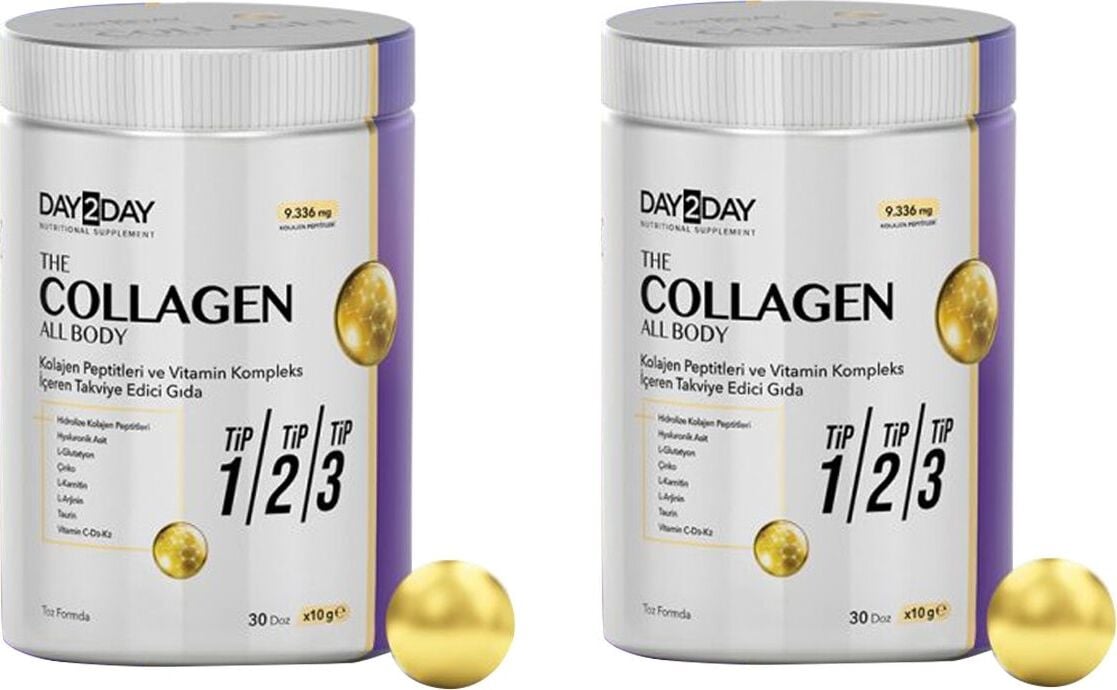 DAY2DAY Collagen All Body Tip 1-2-3 300 gr 2 Kutu