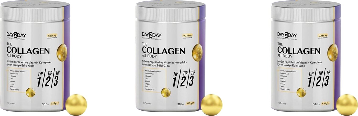 DAY2DAY Collagen All Body Tip 1-2-3 300 gr 3 Kutu