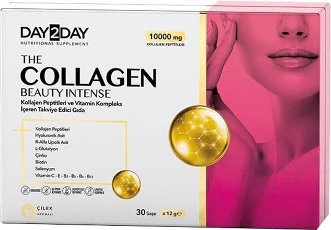 Day2Day The Collagen Beauty Intense Çilek 1000 mg 30 Saşe