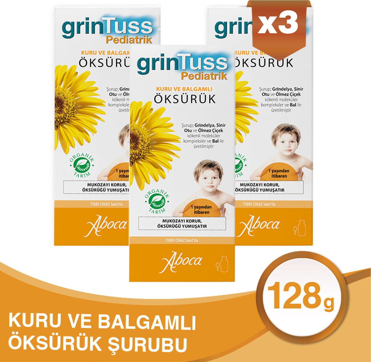 Grintuss Pediatrik Şurup 128 GR 3 Adet - Abdi İbrahim