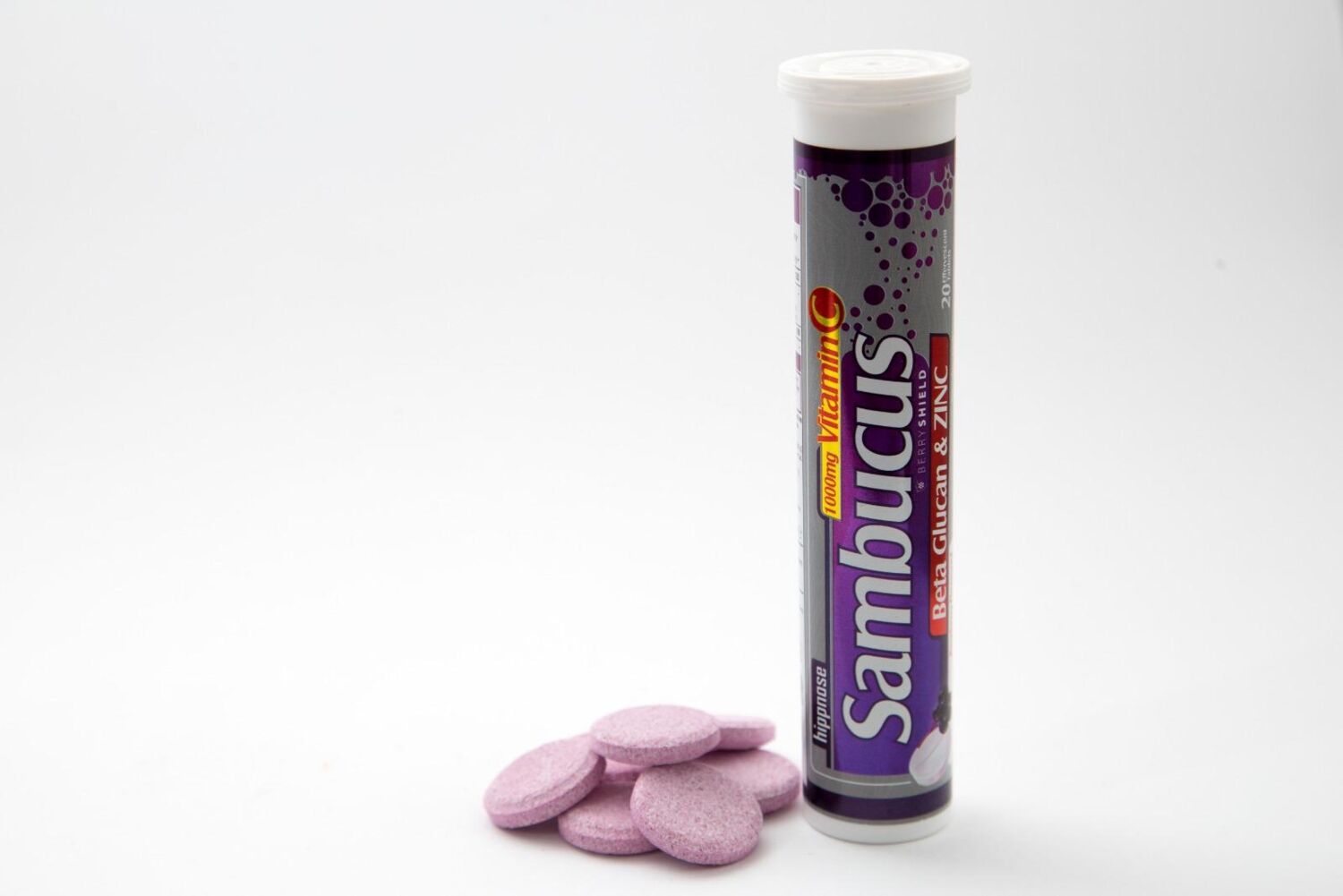 Hıppnose Kara Murver Ekstresi + Beta Glukan + Vitamin C + Çinko 20 Efervesan Tablet