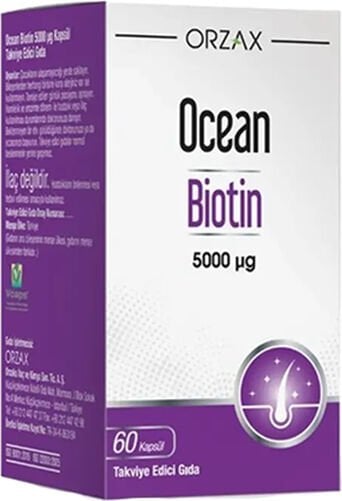 Orzax Ocean Biotin 5000 Mcg 60 Kapsül
