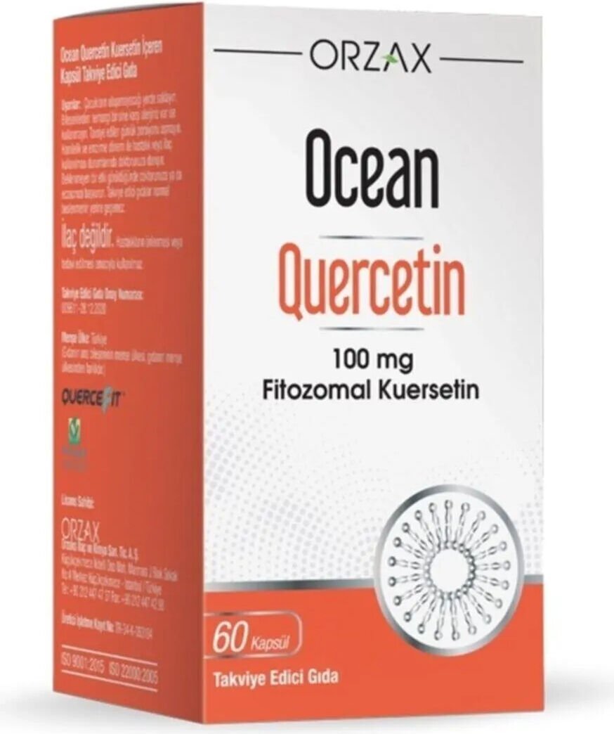 Orzax Ocean Quercetin 100 Mg 60 Kapsül