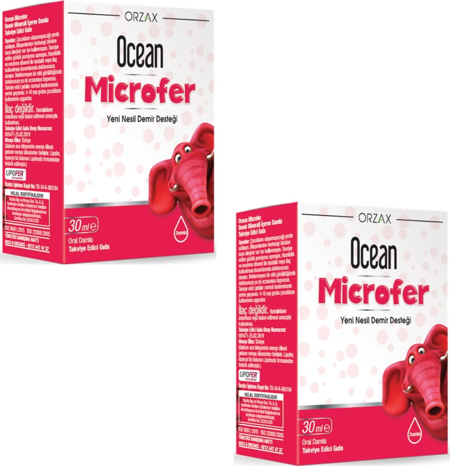 Orzax Ocean Microfer Damla 30 ml 2 Adet