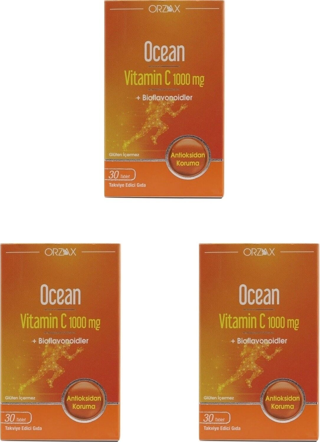 Orzax Ocean Vitamin C 1000 Mg 30 Tablet x 3 Kutu