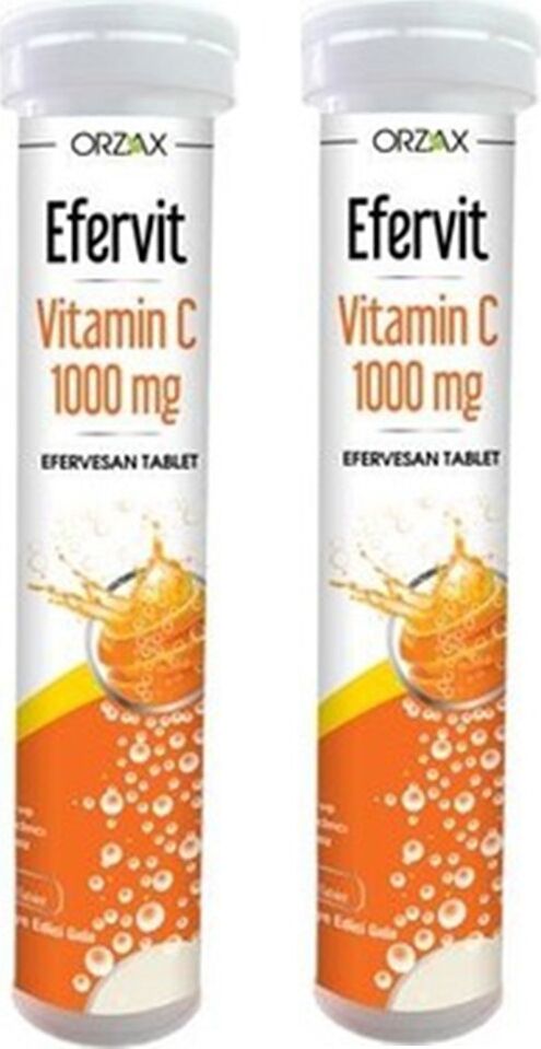Orzax Efervit Vitamin C 1000 mg 20 Tablet x 2  - 40 Tablet