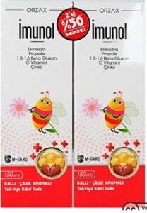 Orzax Imunol Sıvı Form Şurup 150 ml x 2 Adet