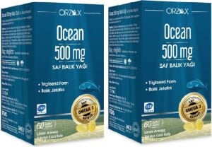 Ocean Saf Omega 3 Balık Yağı 500 Mg 60 Kapsül X2 Adet