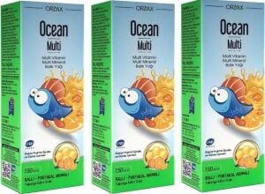 Ocean Multı Balık Yağı Şurubu 150 ml 3 Adet