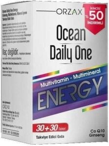 Orzax Ocean Daily One Energy 30 Tablet x 2 adet