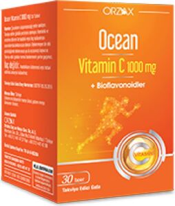 Ocean Vitamin C 1000 Mg Takviye Edici Gıda 30 Tablet