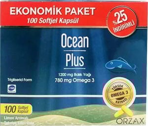 Ocean Plus Balık Yağı 100 Kapsül