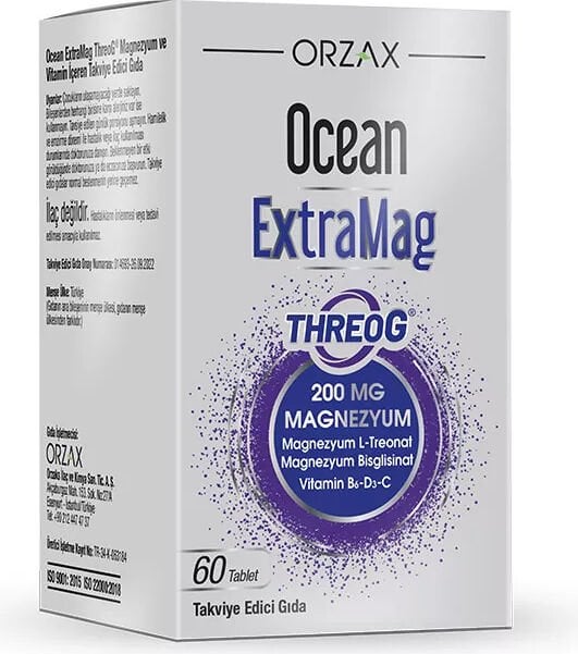 Orzax Ocean Extramag Threog Takviye Edici Gıda 60 Tablet