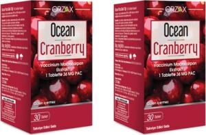 Orzax Ocean Cranberry 30 Tablet X2 Adet