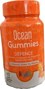 Ocean Gummies Defence Kids 60 Adet Çiğnenebilir Jel Form