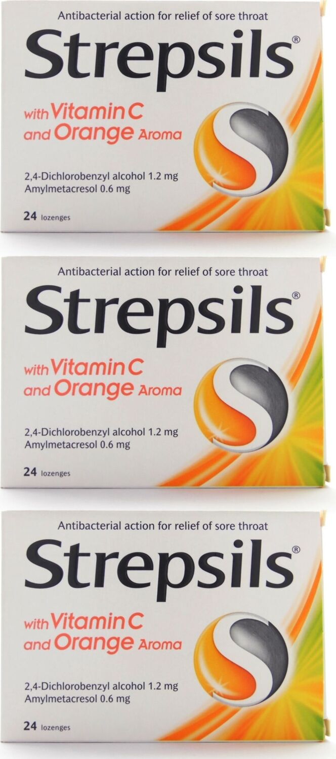 Strepsils Vitamin C Portakal Aromalı 24 Adet X3 Adet