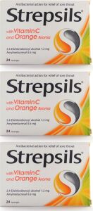 Strepsils Vitamin C Portakal Aromalı 24 Adet X3 Adet