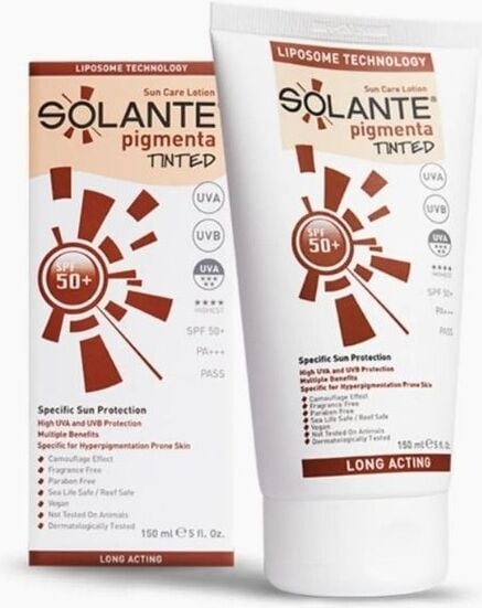 Solante Pigmenta Tinted Güneş Koruyucu Losyon Spf 50 150 ml
