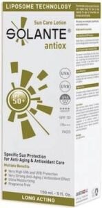 Solante Antiox Sun Care Lotion SPF50+ 150ml - Anti Aging Özellikli Güneş Koruyucu