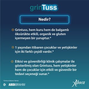 Grintuss Yetişkin  Şurup 128 GR - Abdi İbrahim