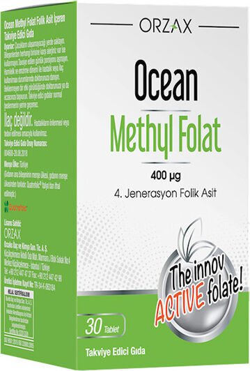 Ocean Methyl Folat 400 mg 30 Tablet