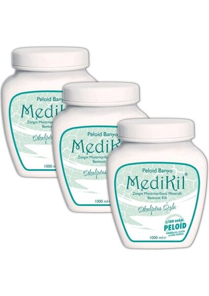 Medikil Peloid Ayak ve Banyo Terapisi Okaliptus Özlü 1000 ml x 3 Adet