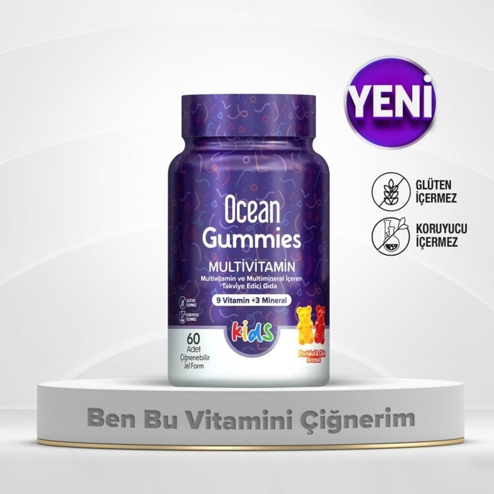Ocean Smart Gummies Multivitamin Çiğnenebilir Tablet 64 Adet
