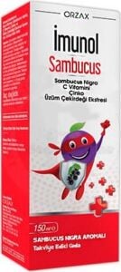 Orzax Imunol Sambucus Aromalı 150 ml Şurup