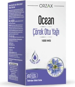Orzax Ocean Çörek Otu Yağı 1000 Mg 60 Kapsül
