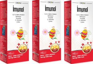 Ocean Imunol Ballı Çilek Aromalı Şurup 150 ml 3 Kutu