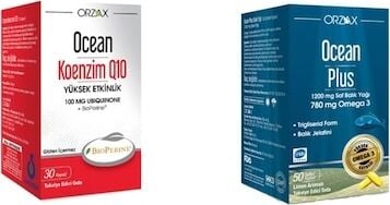 Ocean Koenzim Q10 30KP. ve Ocean Plus 1200 Mg 50KP. 2'li Paket