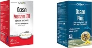 Ocean Koenzim Q10 30KP. ve Ocean Plus 1200 Mg 50KP. 2'li Paket