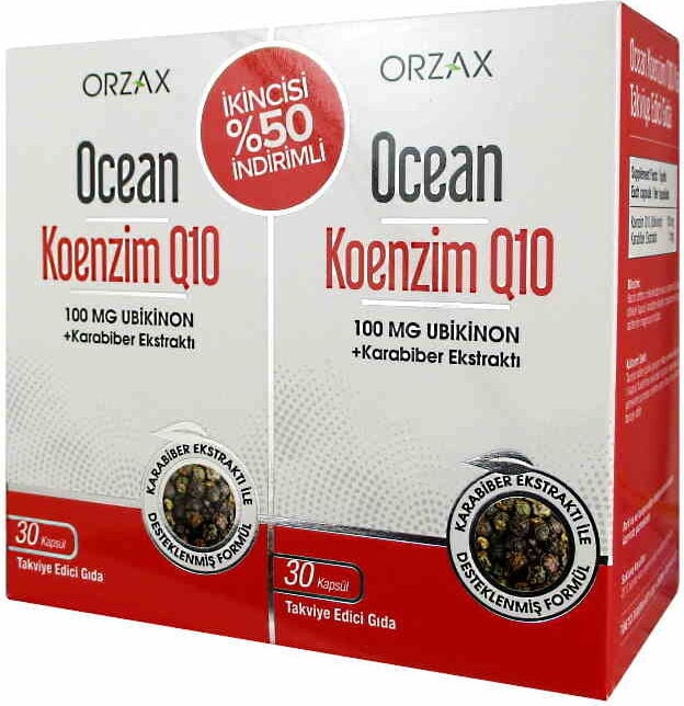 Ocean Koenzim Q10 100 mg 30 + 30 Kapsül