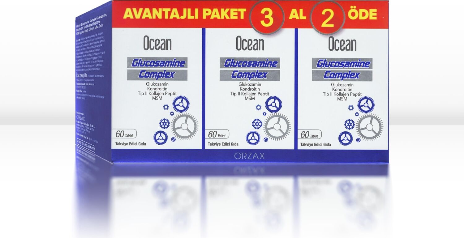 Orzax Ocean Glukozamin Kompleks 60 Tablet 3 Al 2 Öde