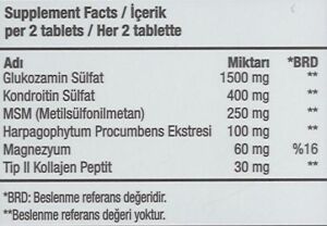 Orzax Ocean Glukozamin Kompleks 60 Tablet 3 Al 2 Öde