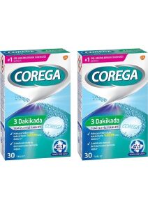 Corega Cleanser Bio Protez Temizleme Tableti 30'lu x 2 Adet