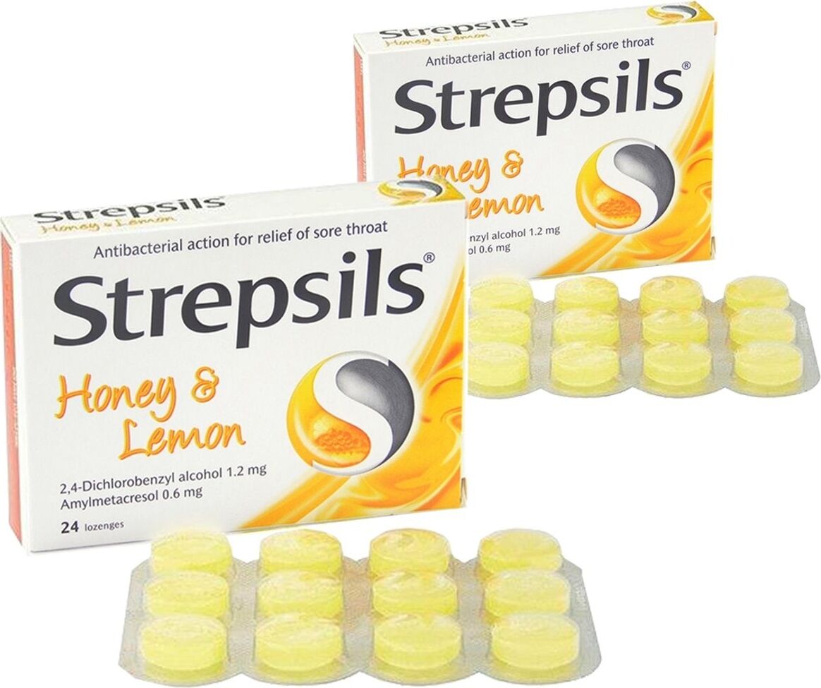 Strepsils Bal ve Limon Aromalı 24 Pastil 2 Adet