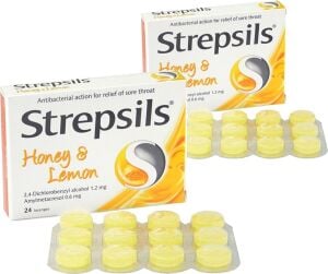 Strepsils Bal ve Limon Aromalı 24 Pastil 2 Adet