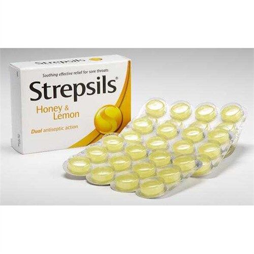 Strepsils Limon & Bal Aromalı Pastil