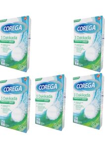 Corega Bio Diş Temizleme 30 Tablet 5 Adet