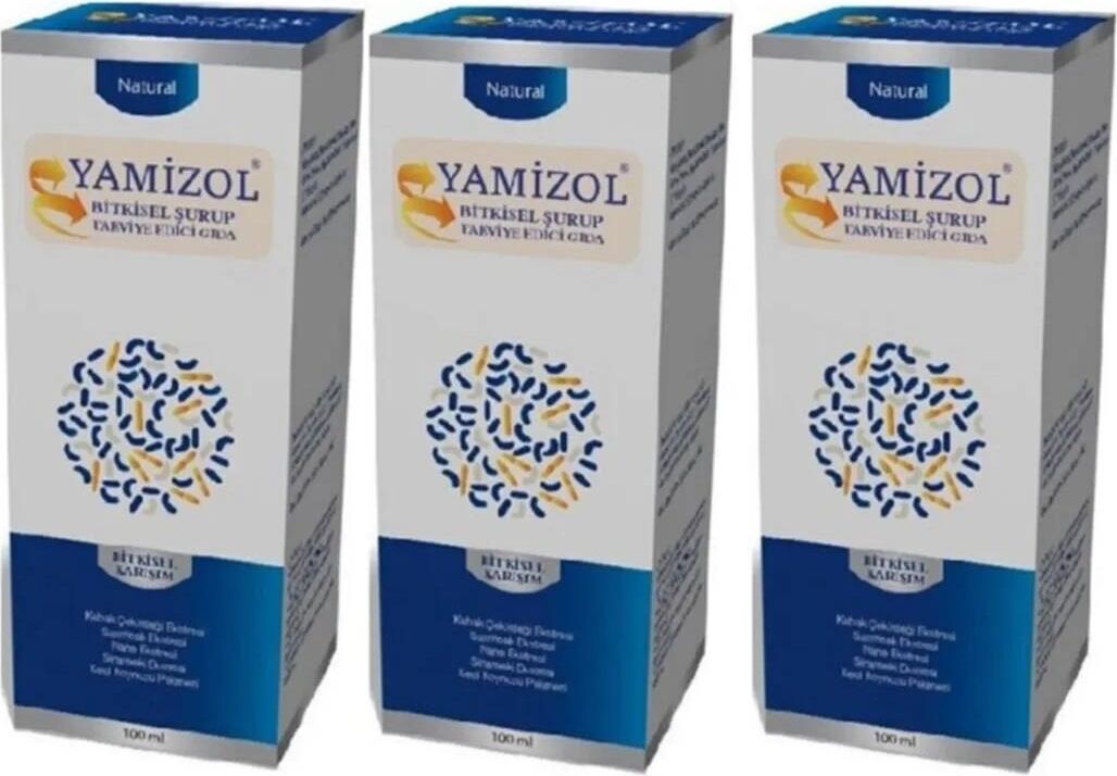 Yamizol Bitkisel Şurup 100 ml 3 Kutu