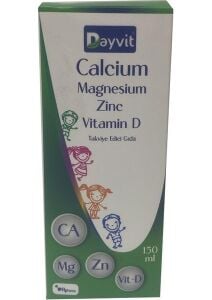 Ocean Dayvit Calcium Magnesium Zinc Vitamin D Sıvı 150ML