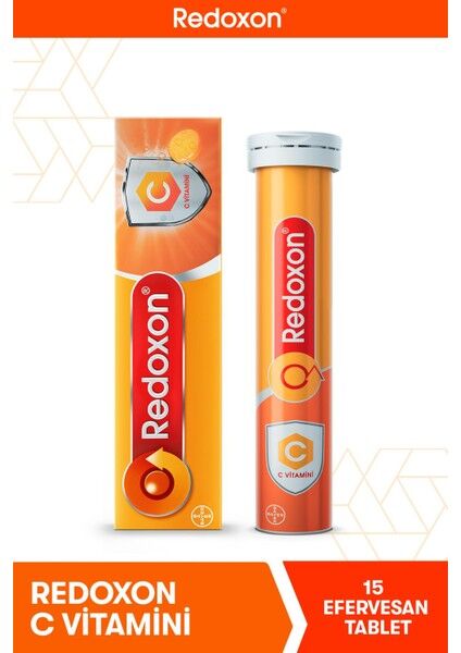 Redoxon C Vitamini 15 Efervesan Tablet I 1000 mg C Vitamini İçeren Takviye Edici Gıda