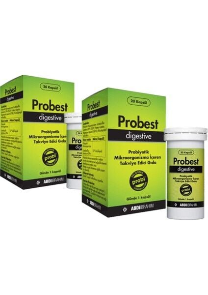 Probest Digestive Probiyotik 20 Kapsül X2 Adet